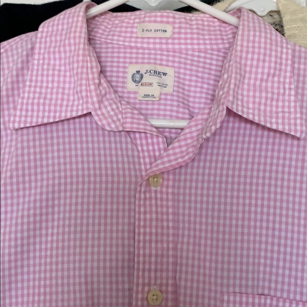 Men’s M J.Crew Pink Button Down Shirt Gently Used